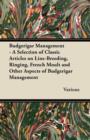Image for Budgerigar Management - A Selection of Classic Articles on Line-Breeding, Ringing, French Moult and Other Aspects of Budgerigar Management