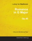 Image for Romance in G Major - A Score for Cello and Piano Op.40 (1801)