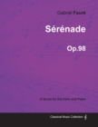 Image for Serenade Op.98 - For Cello and Piano (1908)
