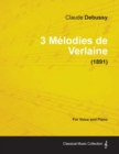 Image for 3 Melodies De Verlaine - For Voice and Piano (1891)