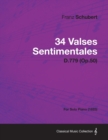 Image for 34 Valses Sentimentales - D.779 (Op.50) - For Solo Piano (1825)
