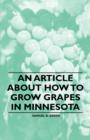 Image for Article about How to Grow Grapes in Minnesota