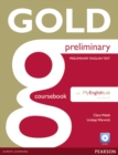Image for Gold Preliminary Coursebook for CD-ROM + MyLab for Pack