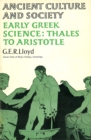 Image for Early Greek Science: Thales to Aristotle