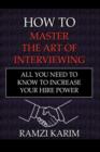 Image for How to Master the Art of Interviewing
