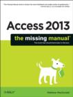 Image for Access 2013 - The Missing Manual