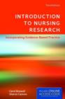 Image for Introduction to nursing research  : incorporating evidence-based practice