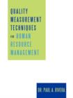 Image for Quality Measurement Techniques for Human Resource Management