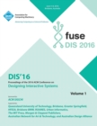 Image for DIS 2016 Designing Interactive Interfaces Conference Vol 1