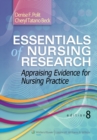 Image for Essentials of Nursing Research : Appraising Evidence for Nursing Practice