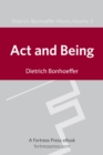 Image for Act and Being