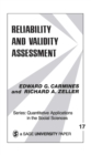 Image for Reliability and validity assessment