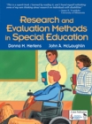 Image for Research and Evaluation Methods in Special Education