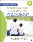 Image for Introduction to Abnormal Child and Adolescent Psychology