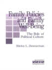 Image for Family policies and family well-being: the role of political culture