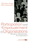 Image for Participation and empowerment in organizations: modeling, effectiveness, and applications