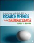 Image for Student study guide With IBM SPSS  workbook for Research methods for the behavioral sciences