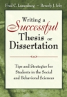 Image for Writing a successful thesis or dissertation: tips and strategies for students in the social and behavioral sciences