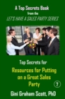 Image for Top Secrets and Resources for Putting on a Great Sales Party