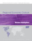 Image for Regional Economic Outlook: Western Hemisphere.