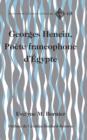 Image for Georges Henein poete francophone d&#39;Egypte : vol. 65