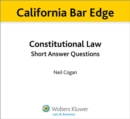 Image for California Constitutional Law Short Answer Questions for the Bar Exam