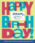 Image for Dear You: Happy Birthday!