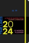 Image for Time Lines: A Year of Quotes from Classic Literature-17-Month 2024 Planner