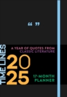 Image for Time Lines: A Year of Quotes from Classic Literature—17-Month 2025 Planner