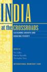 Image for India at the crossroads: sustaining growth and reducing poverty