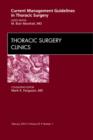 Image for Current management guidelines in thoracic surgery : Volume 22-1