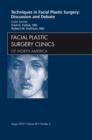 Image for Techniques in facial plastic surgery: discussion and debate