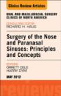 Image for Surgery of the nose and paranasal sinuses: principals and concepts.