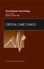 Image for Nonmalignant Hematology, An Issue of Critical Care Clinics : Volume 28-3