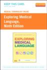 Image for Medical Terminology Online for Exploring Medical Language (Access Card)