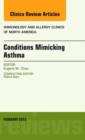 Image for Conditions Mimicking Asthma, An Issue of Immunology and Allergy Clinics
