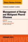Image for Management of Benign and Malignant Pleural Effusions, An Issue of Thoracic Surgery Clinics