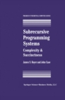 Image for Subrecursive Programming Systems: Complexity &amp; Succinctness