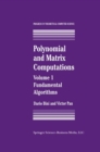 Image for Polynomial and Matrix Computations: Fundamental Algorithms