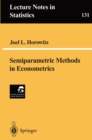 Image for Semiparametric Methods in Econometrics : 131