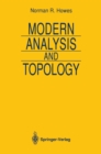 Image for Modern Analysis and Topology
