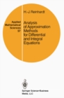 Image for Analysis of Approximation Methods for Differential and Integral Equations