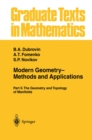 Image for Modern geometry - methods and applications.: (The geometry and topology of manifolds)