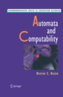 Image for Automata and computability