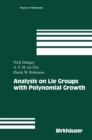 Image for Analysis On Lie Groups With Polynomial Growth