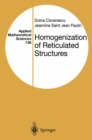 Image for Homogenization of Reticulated Structures