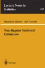 Image for Non-Regular Statistical Estimation