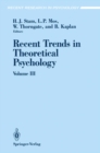 Image for Recent Trends in Theoretical Psychology: Selected Proceedings of the Fourth Biennial Conference of the International Society for Theoretical Psychology June 24-28, 1991 : Volume III,