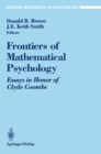Image for Frontiers of Mathematical Psychology: Essays in Honor of Clyde Coombs