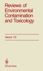 Image for Reviews of Environmental Contamination and Toxicology: Continuation of Residue Reviews : 113